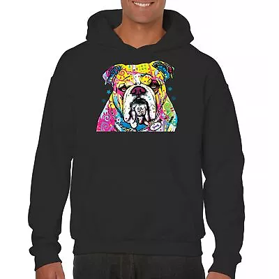Buy Dean Russo Serious Bulldog Sweatshirt Colorful Dog Best Friend Hoodie • 29.78£