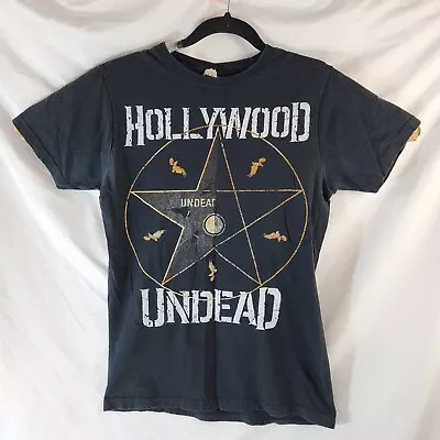 Buy Vtg Hollywood Undead Black T Shirt Sz Medium Pentagram Band Concert Tee Rare • 32.61£