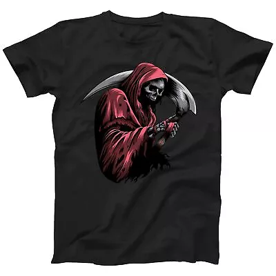 Buy Grim Reaper Graphic T-shirt Men | Gothic Design | Plus Size Up To 5XL • 12.99£