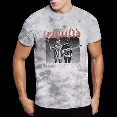 Buy Twenty One Pilots Unisex T-Shirt: Torch Bearers (Dip-Dye) (X-Large) • 17.49£