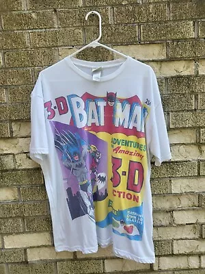 Buy DC Comics Originals Retro Batman 3D Mens White Tee Size XXL VGC • 28£