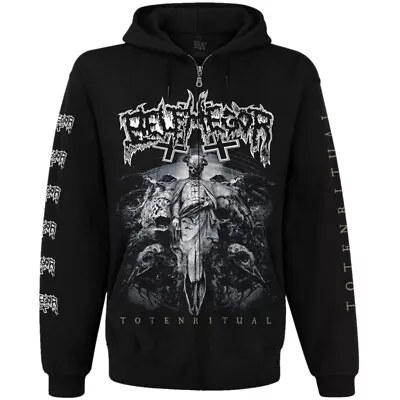 Buy Belphegor  Totenritual     Hoodie Zip Up Sweatshirt Black Mayhem Dark Throne • 53.21£