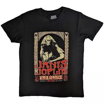 Buy Janis Joplin Unisex T-Shirt: Vintage Poster OFFICIAL NEW  • 17.81£