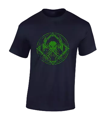 Buy Cthulhu Mens T Shirt Sea Monster Kraken Mystical Pirate Octopus Cult God • 8.99£