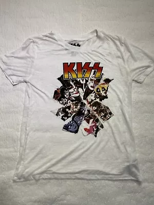 Buy Kiss Vintage T-shirt Medium White • 8£
