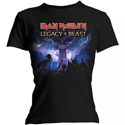 Buy Iron Maiden Women's IMTEE58LB03 T-Shirt, Multicoloured, Large • 18.69£