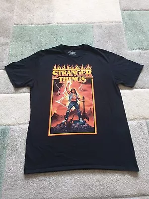 Buy Official Stranger Things T Shirt Netflix Season 4 Eddie Rocks Size L T-shirt • 20£