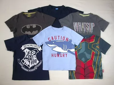 Buy Boys Summer Clothes Bundle Age 5-6  - T-shirts Tops Ninja Turtles Batman • 5.99£