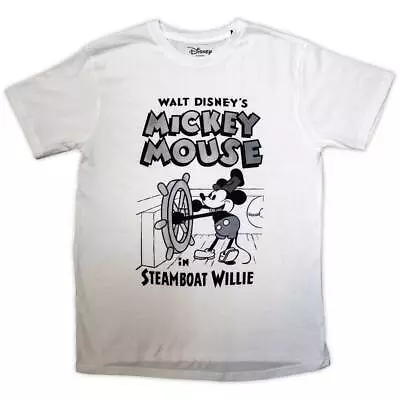 Buy Mickey Mouse Unisex T-Shirt: Steamboat Willie (Large) • 12.73£