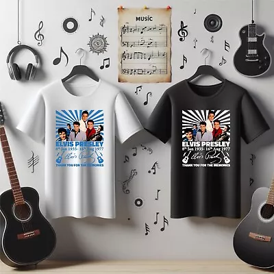 Buy Elvis Presley T Shirt, Elvis Presley Anniversary Tshirt, King Of Rock T-shirt • 9.99£