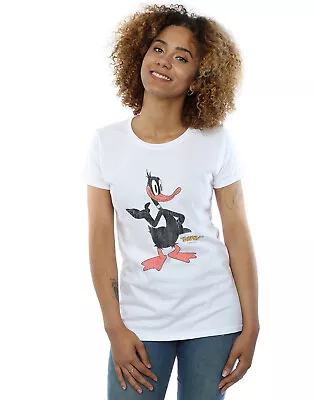 Buy Looney Tunes Women's Daffy Duck Distressed T-Shirt • 13.99£