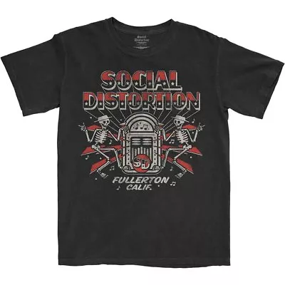 Buy Social Distortion T Shirt Jukebox Skelly Band Logo Official Black S • 15.95£