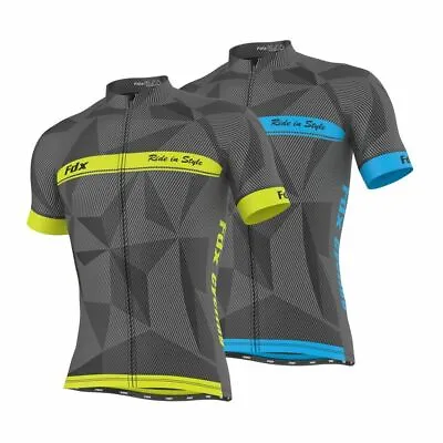 Buy FDX Mens Classic Cycling Jersey Half Sleeve Breathable Lightweight Biking Tops  • 25.99£
