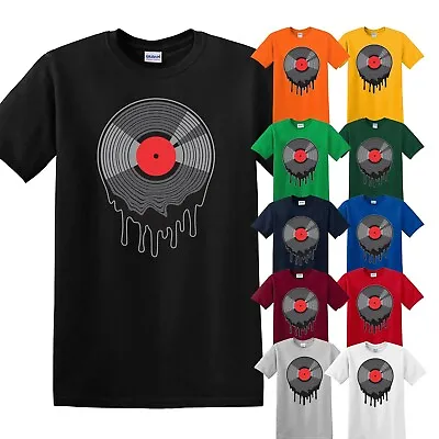 Buy MELTED VINYL T- SHIRT 80’S 90’S Dance DJ Rave Acid House Record Music T Shirt • 9.99£
