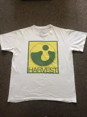 Buy Harvest Records White Logo Tshirt Adults Large Syd Barrett Pink Floyd • 5.99£