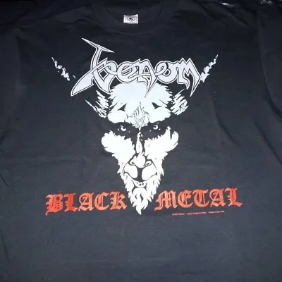 Buy VENOM Black Metal Band NEW Vintage Goat & Possessed Song Lyrics 1996 XL T-Shirt • 232.98£