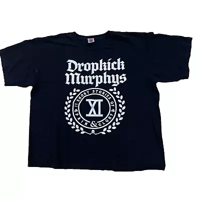 Buy DROPKICK MURPHYS T Shirt Mens 2XL Rock Music Band Tee Pain Glory Black Made USA • 22.09£