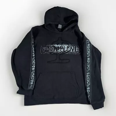 Buy Pink Floyd Hoodie Sweatshirt Spellout Black Stitching Size L/XL • 23.33£