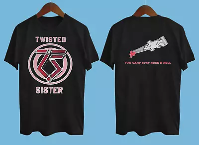 Buy Twisted Sister Shirt You Can't Stop 2 Side Black All Size Shirt AH1127 • 30.80£