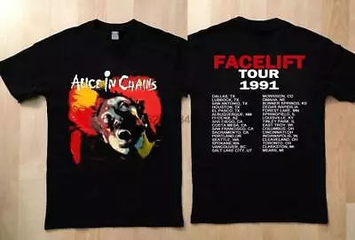 Buy Alice In Chains Facelift 1991 Tour T-shirt, Alice In Chains Tour Shirt, Alice In • 20.49£