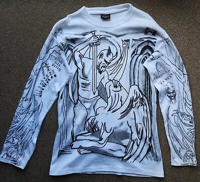 Buy Prison Break Full Body Tattoo T Shirt Long Sleeved WHITE XL - Michael Scofield • 19.99£
