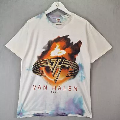 Buy Vintage 2004 Van Halen T-Shirt Mens Large White Tie Dye Fruit Of The Loom • 34.99£