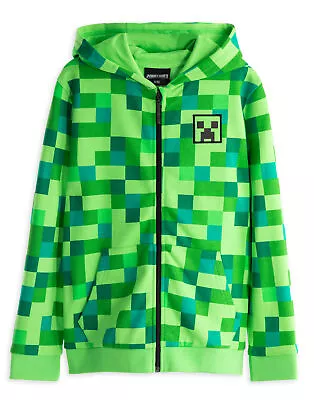 Buy Minecraft Green Creeper Placement Print Hoodie (Boys) • 16.99£