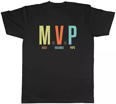 Buy Funny Father's Day Mens T-Shirt MVP Most Valuable Pops Tee Gift • 8.99£