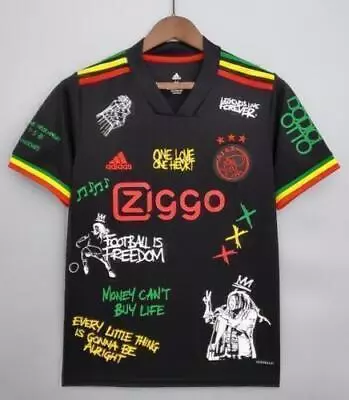 Buy New 21/22 Ajax 3rd Kit Bob Marley Special Edition T-Shirts • 23.99£