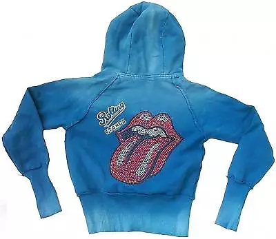 Buy 2.Wahl Worn Amplified Official Rolling Stones Rhinestone Hoodie Jacket S Kids : • 35.58£