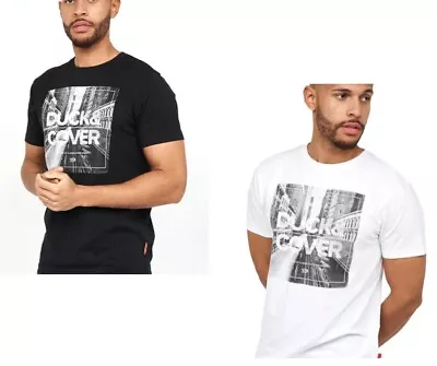 Buy Mens T-shirt Crew Neck Brand Logo Short Sleeve Duck & Cover 'Hatfield' Tee • 14.99£