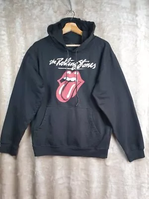 Buy The Rolling Stones Large Classic Tongue Logo Print Pullover Hoodie Medium • 14.99£