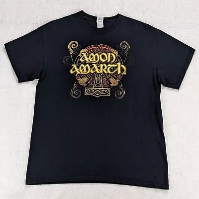 Buy AMON AMARTH Pure Viking T-Shirt Men's Large Black Death Heavy Metal Band Graphic • 22.36£