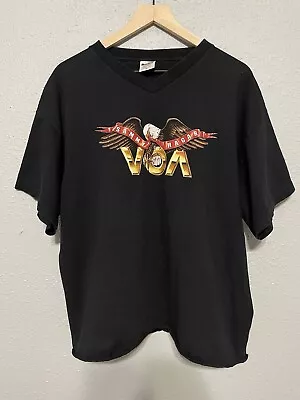 Buy Vintage Sammy Hagar Black VOA I Cant Drive 55  V Neck T-shirt 1999 • 32.67£