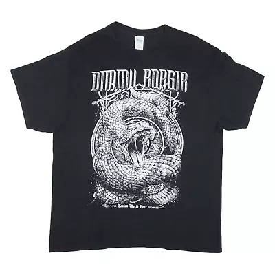 Buy GILDAN Dimmu Borgir 2018 Tour Zurich Switzerland Mens Band T-Shirt Black XL • 39.99£