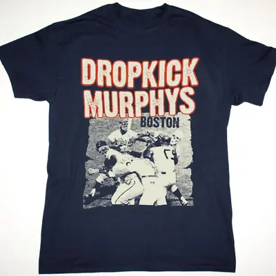 Buy Dropkick Murphys Boston Navy T Shirt Fullsize S-5xl Dt556 • 18.63£