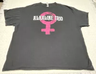 Buy RARE Alkaline Trio Punk Rock Band T-Shirt Men’s 2XL XXL Black Pink Graphic • 27.06£