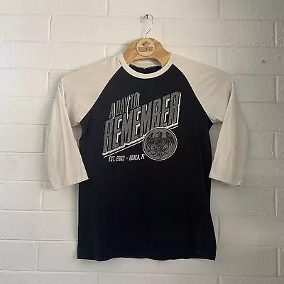 Buy A Day To Remember Emo Raglan 3/4 Length Sleeve Band Shirt No Size Tag • 22.40£