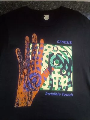 Buy Genesis Vintage Invisible Touch 1987 Tour T-Shirt Size S/M Free Delivery • 22£