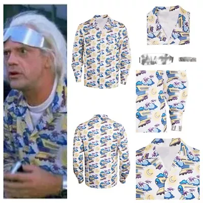 Buy Back To The Future: Doc Brown Cosplay T-shirt Halloween Carnival Party Suit • 20.03£