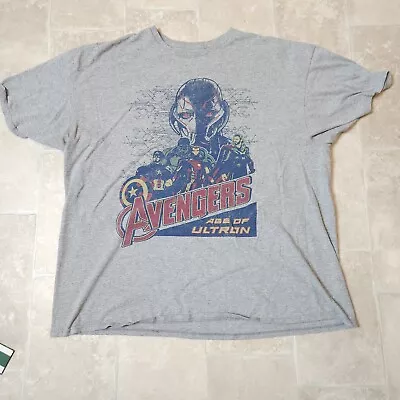 Buy Marvel Avengers Age Of Ultron Graphic Shirt Men's 2XL • 4.15£