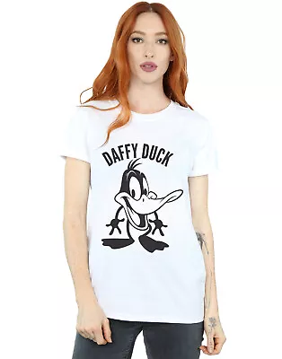 Buy Looney Tunes Women's Daffy Duck Large Head Boyfriend Fit T-Shirt • 13.99£