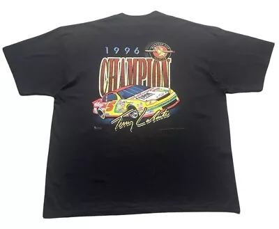 Buy Vintage T-Shirt Mens XL Black Terry Labonte Graphic 96’ NASCAR Kellogg’s Racing • 34.99£