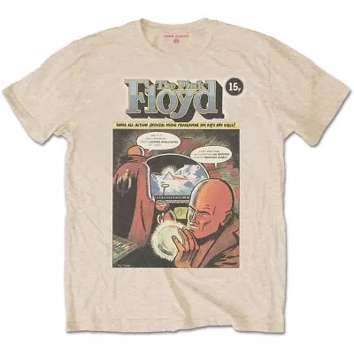 Buy Pink Floyd T Shirt Comic Band Logo Official Mens Sand L • 15.95£
