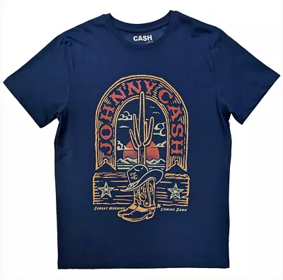 Buy Johnny Cash T-Shirt, Johnny Cash Unisex Tee, Blue Sunday Morning Johnny Cash • 16.95£
