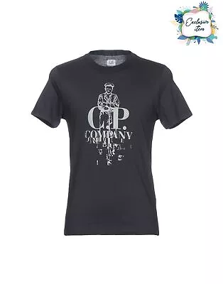 Buy RRP€105 C.P. COMPANY T-Shirt Size M Black Print Logo Short Sleeves Made In Italy • 6.50£