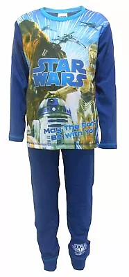 Buy Disney Star Wars  Force Be With You  Boys Pyjamas Sizes 4-6 Years Available • 6.99£