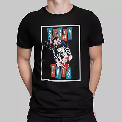 Buy Stray Cats Rockabilly Music Rock N Roll Indie Guitar Gift Film Movie T Shirt 1 • 9.99£