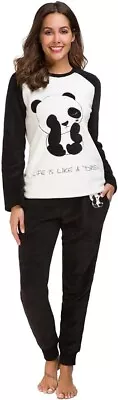 Buy Women Cute Panda Pyjamas - Size L (UK 14-16) By Alcea Rosea New • 12.99£