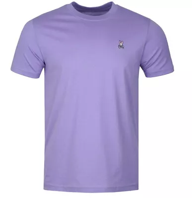 Buy Psycho Bunny Mens T-Shirt Classic Crew Neck Pima Cotton Tee In Lavender Purple • 49.99£